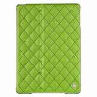 Кожаный чехол для iPad Air Jisoncase Quilted зеленый
