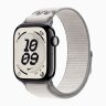 Apple Watch Series 11 42mm, Jet Black Aluminum Case with Nike Sport Loop - Veiled Grey
