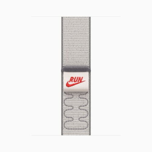 Apple Watch Series 11 42mm, Jet Black Aluminum Case with Nike Sport Loop - Veiled Grey