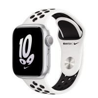 Apple Watch Series 8 Nike 41mm, Silver Aluminum Case with Sport Band - Summit White/Black