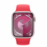 Apple Watch Series 9 45mm, Pink Aluminum Case with Sport Band - Red