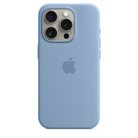 Силиконовый чехол для iPhone 15 с MagSafe - Зимний Синий (Winter Blue)