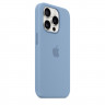 Силиконовый чехол для iPhone 15 с MagSafe - Зимний Синий (Winter Blue)