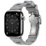 Apple Watch Hermes Series 12 42mm, спортивный ремешок Kilim серый