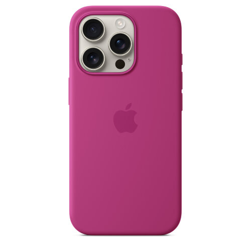 Силиконовый чехол для iPhone 16 Pro с MagSafe -Fuchsia (Розовый)
