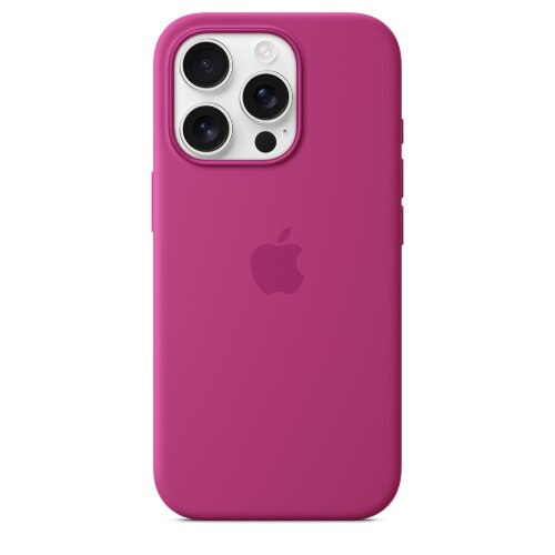 Силиконовый чехол для iPhone 16 Pro с MagSafe -Fuchsia (Розовый)