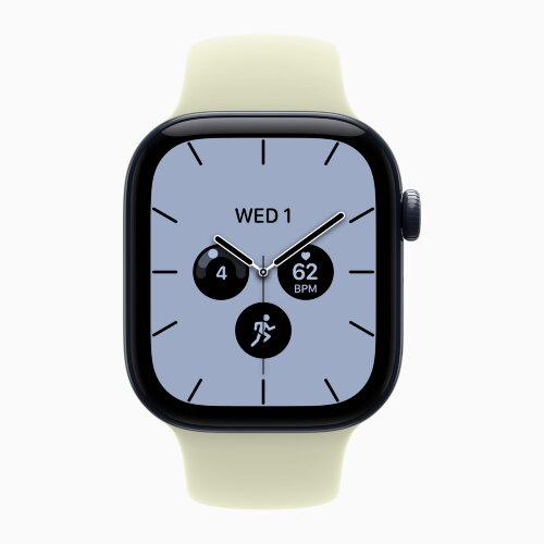 Apple Watch Series 12 46mm, Night Blue Ceramic Case with Sport Band - Pale Succulent