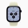 Apple Watch Series 12 46mm, Night Blue Ceramic Case with Sport Band - Pale Succulent