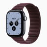 Apple Watch Series 12 46mm, Night Blue Ceramic Case with Magnetic Link - Burgundy