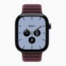 Apple Watch Series 12 46mm, Night Blue Ceramic Case with Magnetic Link - Burgundy