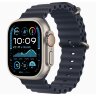 Apple Watch Ultra 2 49mm Titanium Case with Navy Ocean Band