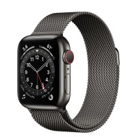 Apple Watch Series 6 40mm, нержавеющая сталь графитового цвета, миланская петля