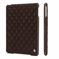 Кожаный чехол для iPad Air Jisoncase Quilted коричневый