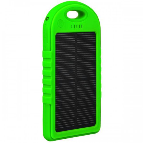 Универсальный внешний аккумулятор Solar ES500 Power Bank 5000 mAh, зеленый