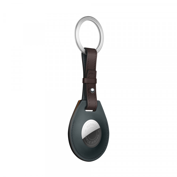 小物 hermes airtag key ring vert rousseau Apple AirTag Hermès key ring | Hermès Thailand