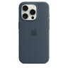 Силиконовый чехол для iPhone 15 с MagSafe - Штормовой Синий (Storm Blue)