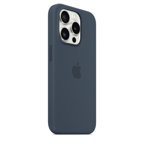 Силиконовый чехол для iPhone 15 с MagSafe - Штормовой Синий (Storm Blue)