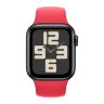 Apple Watch SE (2023) 44mm, Midnight Aluminum Case with Sport Band - Red (Красный)