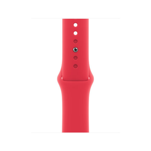 Apple Watch SE (2023) 44mm, Midnight Aluminum Case with Sport Band - Red (Красный)