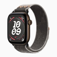 Apple Watch Series 12 46mm, Dark Bronze Aluminum Case with Nike Sport Loop - Pavement Grey