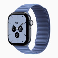 Apple Watch Series 12 46mm, Night Blue Ceramic Case with Magnetic Link - Wildflower Blue