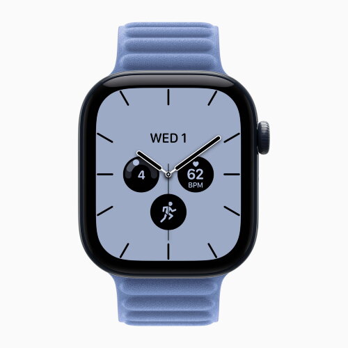 Apple Watch Series 12 46mm, Night Blue Ceramic Case with Magnetic Link - Wildflower Blue