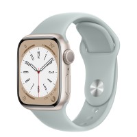 Apple Watch Series 8 41mm, Starlight Aluminum Case with Sport Band- Succulent
