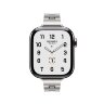 Блочный стальной тонкий браслет Grand H Fin 42mm (S)