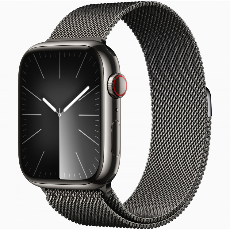 Apple Watch 9 Graphite Stainless Steel 45mm Milanese