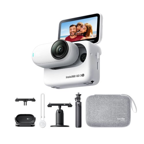 Мини экшн-камера Insta360 GO 3S White 128GB Family Bundle