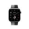 Ремешок Hermes для Apple Watch 42mm Toile H Double Jeu - Черный/Белый (Noir/Ecru)
