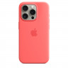 Силиконовый чехол для iPhone 15 с MagSafe - Гуава (Guava)