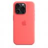 Силиконовый чехол для iPhone 15 с MagSafe - Гуава (Guava)