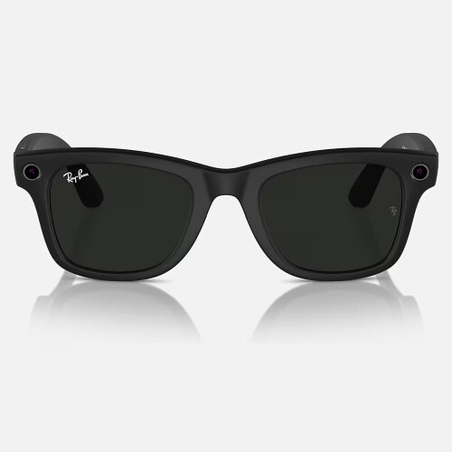 Ray-Ban Meta Wayfarer (Матовая черная оправа, линзы прозрачно-зеленые, с затемнением ) L
