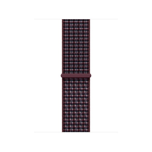 Apple Watch Series 12 46mm, Light Gold Aluminum Case with Sport Loop - Burgundy Plaid