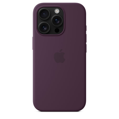Силиконовый чехол для iPhone 16 Pro с MagSafe - Plum (Бордовый)