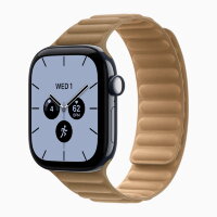 Apple Watch Series 12 46mm, Night Blue Ceramic Case with Magnetic Link - Camel
