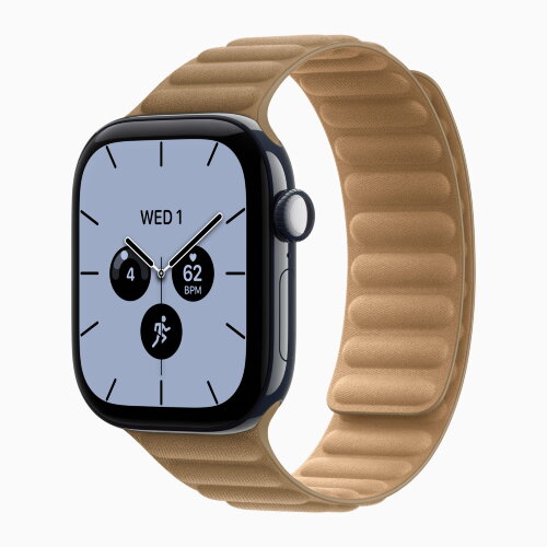 Apple Watch Series 12 46mm, Night Blue Ceramic Case with Magnetic Link - Camel