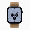 Apple Watch Series 12 46mm, Night Blue Ceramic Case with Magnetic Link - Camel