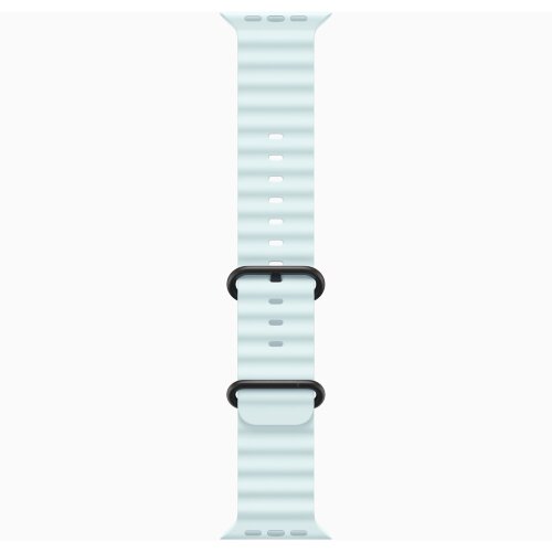 Apple Watch Ultra 2 49mm Black Titanium Case with Ice Blue Ocean Band