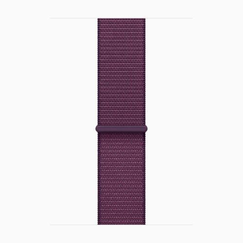 Apple Watch Series 10 46mm, Natural Titanium Case with Sport Loop - Plum