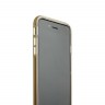 Прозрачный силиконовый бампер для iPhone 8 и 7 - Золотистый