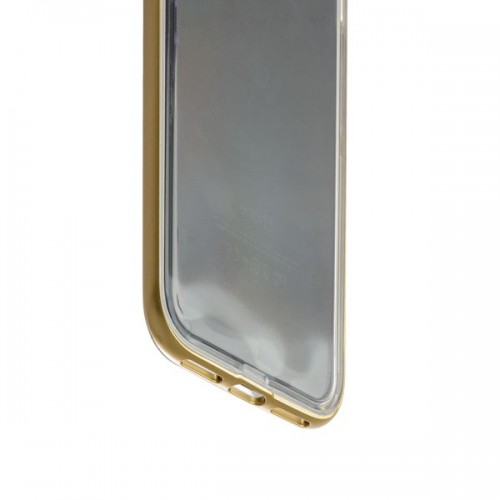 Прозрачный силиконовый бампер для iPhone 8 и 7 - Золотистый