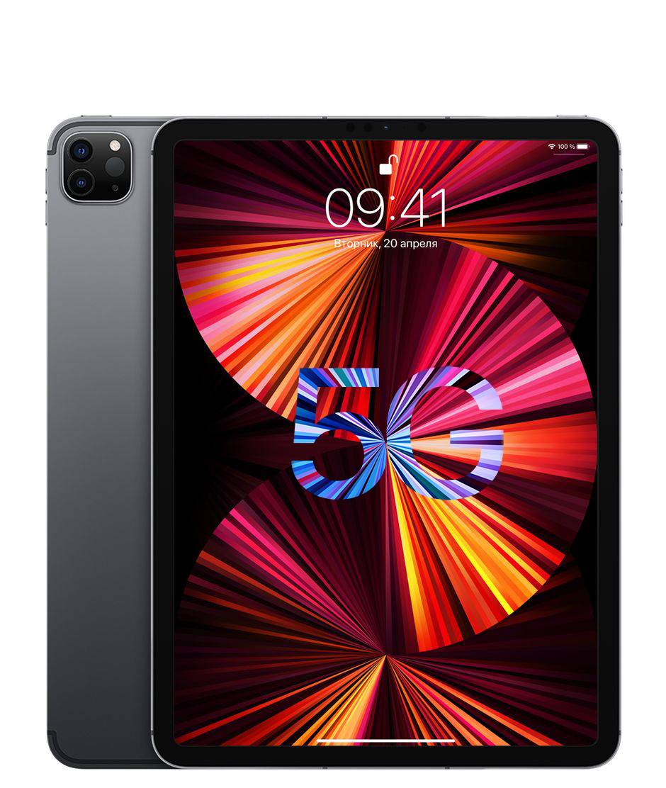 Купить iPad Pro 11 512 гб М1 WiFi + 5G Space Grey черный в Москве цена