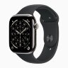 Apple Watch Series 11 46mm, Natural Titanium Case with Sport Band - Black