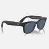 Ray-Ban Meta Wayfarer (Матовая черная оправа, линзы пыльно-голубые, Polarized) L