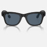 Ray-Ban Meta Wayfarer (Матовая черная оправа, линзы пыльно-голубые, Polarized) L