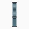 Apple Watch Ultra 3 49mm Black Titanium Case with Light Blue Alpine Loop (S)