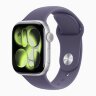 Apple Watch Series 11 42mm, Silver Aluminum Case with Sport Band - Purple Fog
