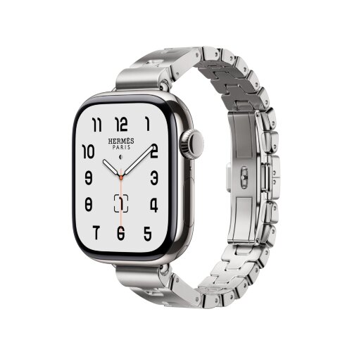 Блочный стальной тонкий браслет Grand H Fin 42mm (M)